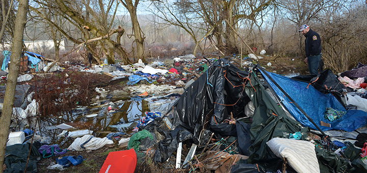 Norwich works to clean up homeless encampment trash heap as officials ponder summer concerns
